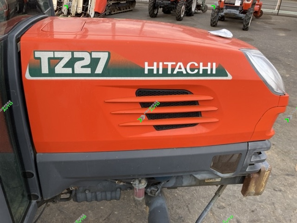 Купить японский  минитрактор с кабиной и фрезой Hitachi